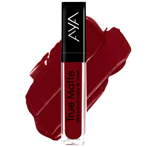 AYA True Matte Liquid Lipstick, Ultra Smooth Matte Lip Cream, 04 Red, 6ml