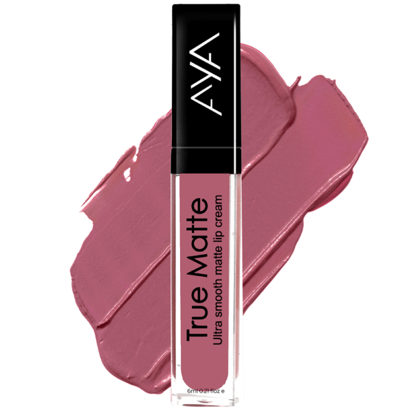 AYA True Matte Liquid Lipstick, Ultra Smooth Matte Lip Cream, 06 Pink Nude, 6ml