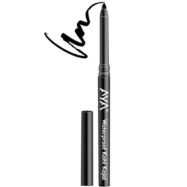 AYA Waterproof Kohl Kajal, Jet Black (0.28 g)