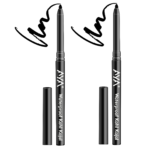 AYA Waterproof Kohl Kajal, Jet Black, Set of 2 (0.28 g + 0.28 g)