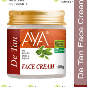 AYA Detan Face Cream, 100 g | No Paraben, No Silicone, No Sulphate |