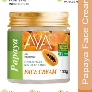 AYA Papaya Face Cream, 100 g | No Paraben, No Silicone, No Sulphate |