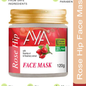 AYA Rosehip Face Mask, 120 g | No Paraben, No Silicone, No Sulphate |