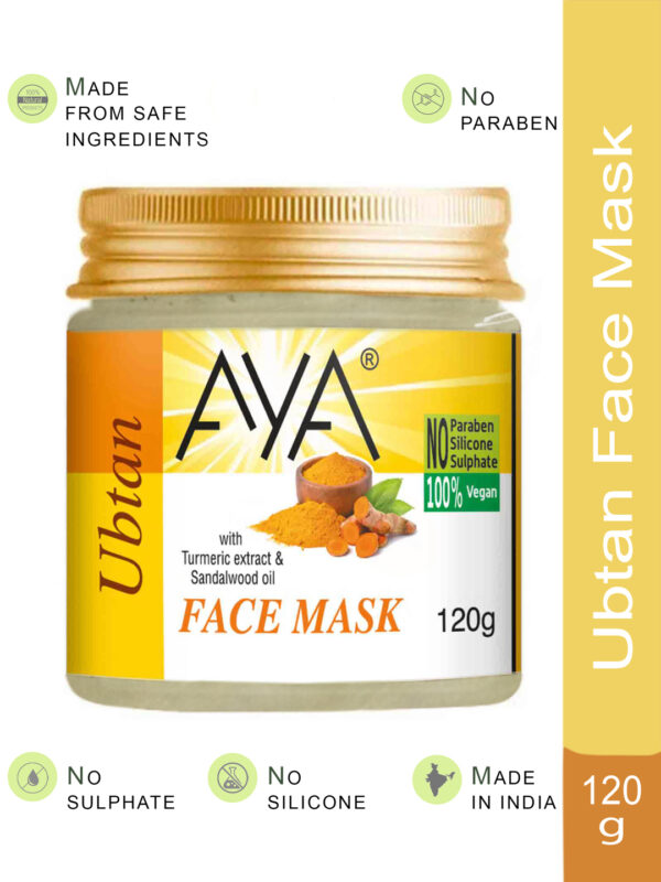 AYA Ubtan Face Mask, 120 g | No Paraben, No Silicone, No Sulphate |