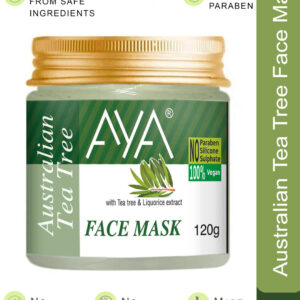 AYA Australian Tea Tree Face Mask, 120 g | No Paraben, No Silicone, No Sulphate |