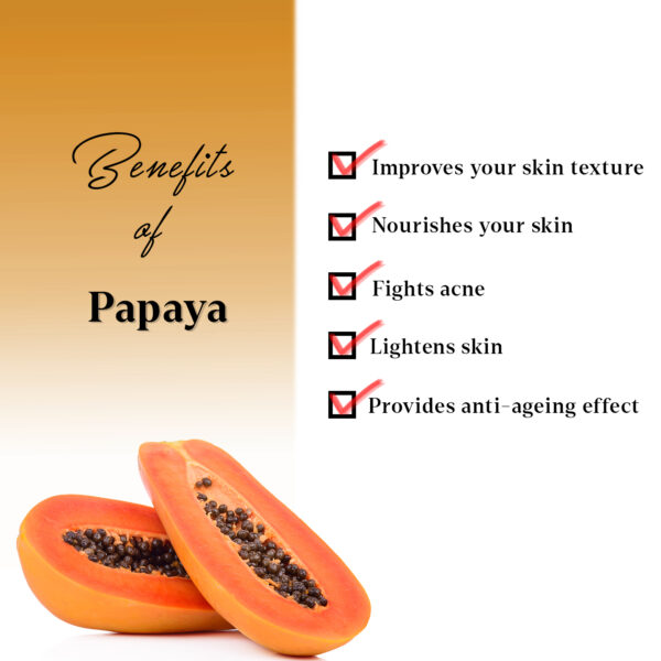 AYA Papaya Face Mask, 120 g | No Paraben, No Silicone, No Sulphate | - Image 4