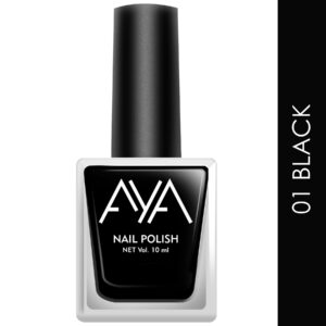 AYA Nail Polish 01 Black (10 ml)