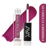 AYA Yes It's Truly Matte Liquid Lipstick, 05 Forbidden Fueshia, 2.5 ml | Long Lasting | Waterproof | Kiss Proof | Enriched with Jojoba Oil, Shea Butter, Almond Oil, Vitamin E, SPF