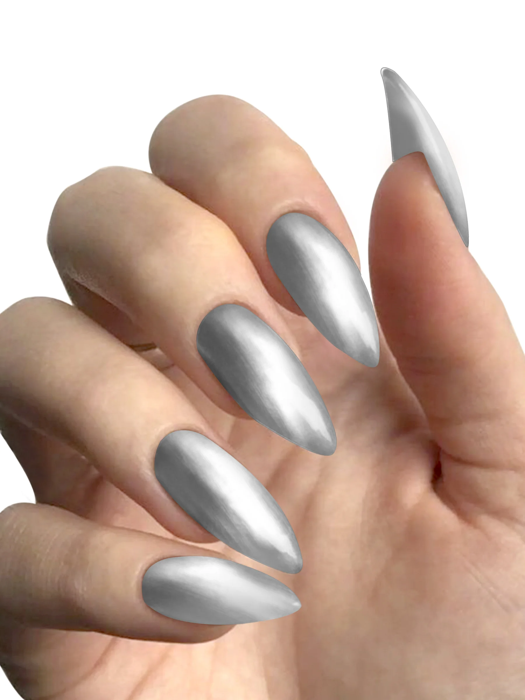AYA Nail Polish 04 Silver (10 ml) - Image 3