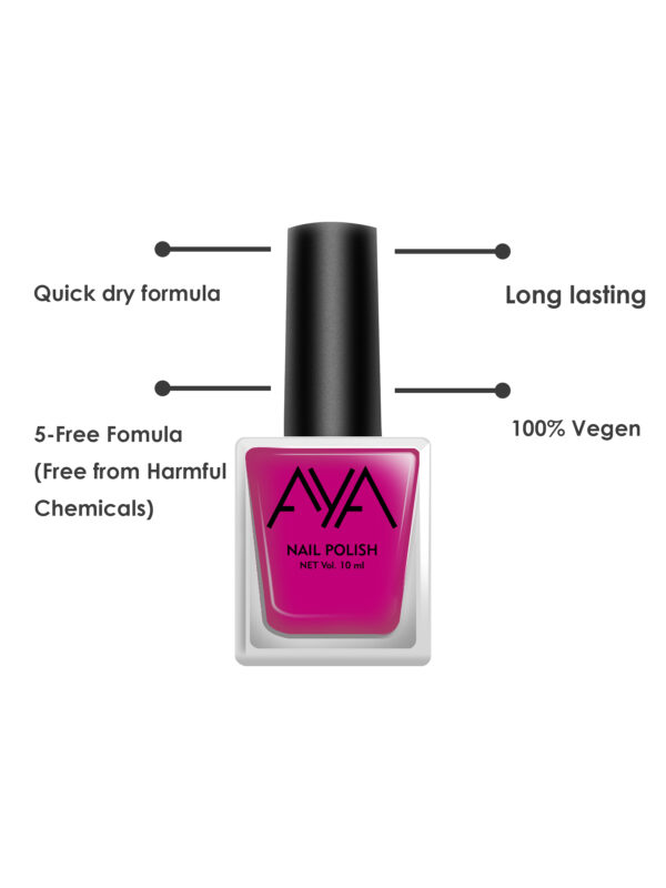AYA Nail Polish 05 Pink (10 ml) - Image 4