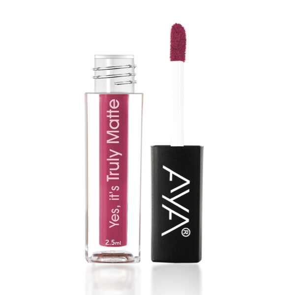 AYA Yes It's Truly Matte Liquid Lipstick, 11 Strawberry Shortcake, 2.5 ml | Long Lasting | Waterproof | Kiss Proof | Enriched with Jojoba Oil, Shea Butter, Almond Oil, Vitamin E, SPF - Image 5