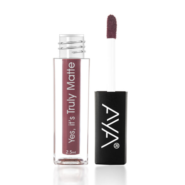 AYA Yes It's Truly Matte Liquid Lipstick, 04 Castle, 2.5 ml | Long Lasting | Waterproof | Kiss Proof | Enriched with Jojoba Oil, Shea Butter, Almond Oil, Vitamin E, SPF - Image 5